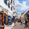 CEH1NB Shops and stalls in the Medina, Rue Attarine, Essaouira, Morocco, North Africa