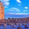 Vue-de-la-Koutoubia-Marrakech-et-ruines-de-la-primo-mosquee Vue-de-la-Koutoubia-Marrakech-et-ruines-de-la-primo-mosquee